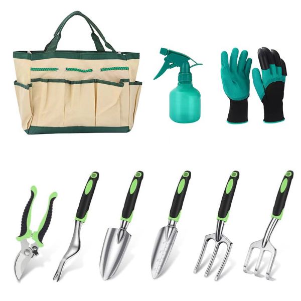 Herramientas de jardinería - 9 piezas