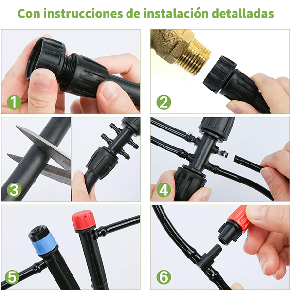 Sistema de riego por goteo - 226 pies 