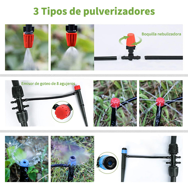 Sistema de riego por goteo - 226 pies 