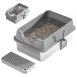 Semi closed-cat litter box