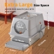 Fully enclosed-cat litter box